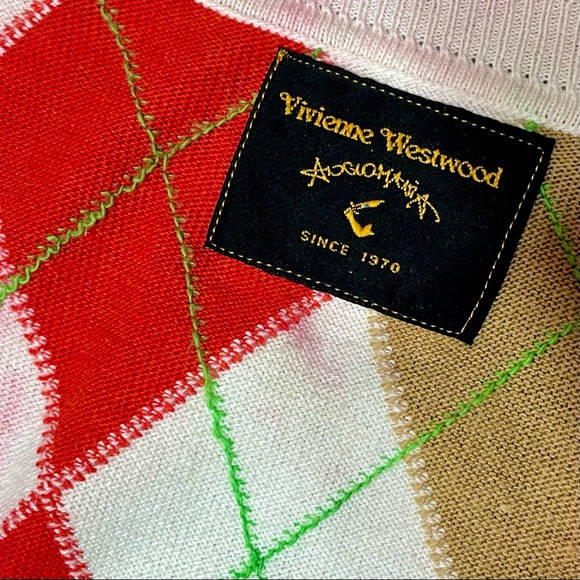 ❤️ SOLD ❤️ Vivienne Westwood Vest Anglomania Argyle Distressed Punk Sweater - Picture 10 of 11